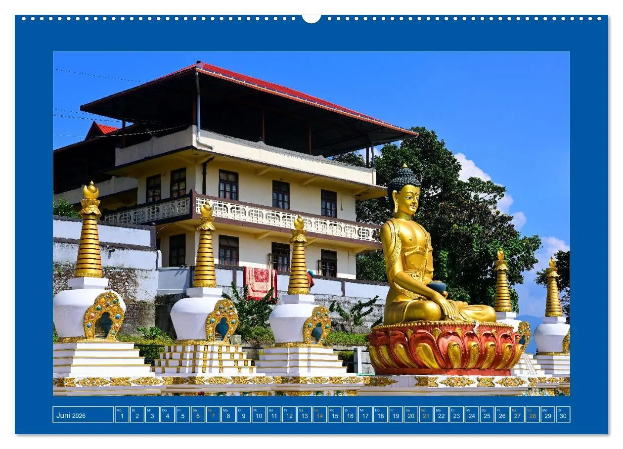 Bild: 9783457507377 | Stupas - Architektur des Himalayas (Wandkalender 2026 DIN A2 quer),...