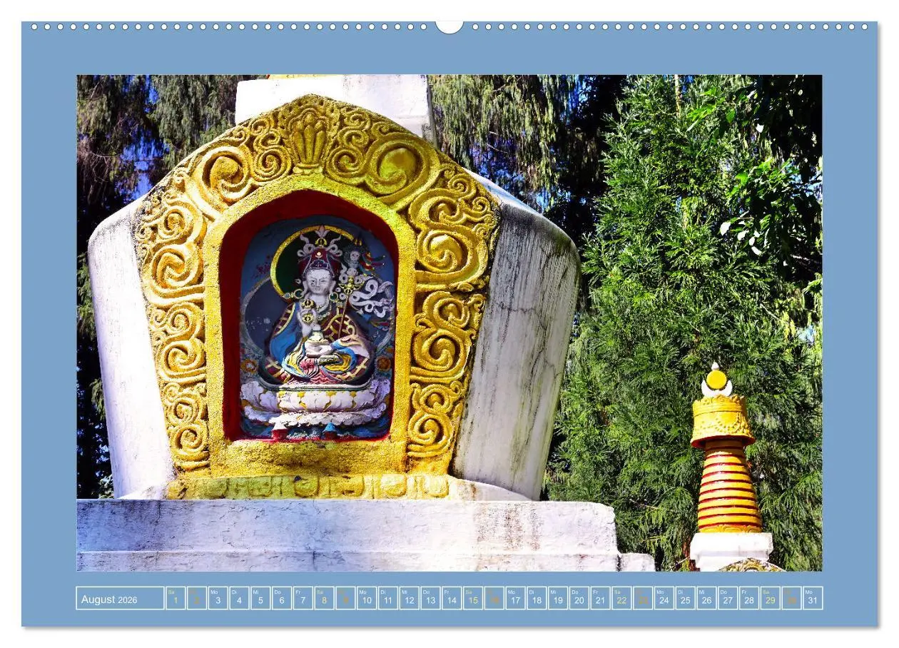 Bild: 9783457507377 | Stupas - Architektur des Himalayas (Wandkalender 2026 DIN A2 quer),...