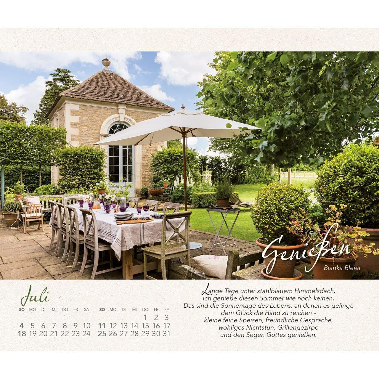 Bild: 9783754817377 | Wo Himmel und Erde sich zart berühren 2027 | Gartenkalender | Bleier