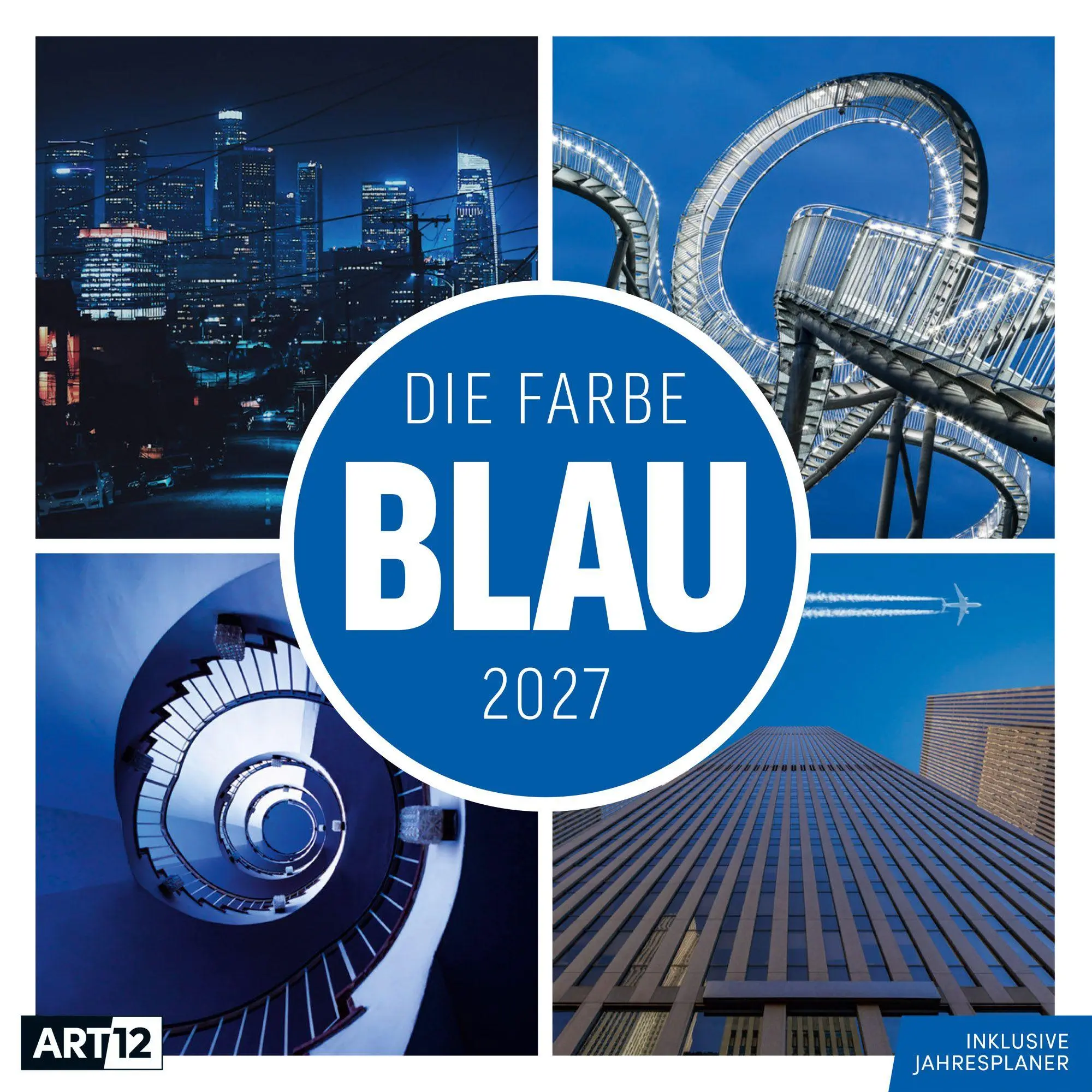 Cover: 9783838447377 | Die Farbe Blau Kalender 2027 - 30x30 - Art12 | GmbH | Kalender | 28 S.