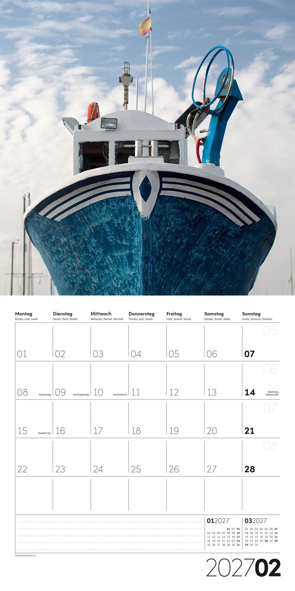 Bild: 9783838447377 | Die Farbe Blau Kalender 2027 - 30x30 - Art12 | GmbH | Kalender | 28 S.