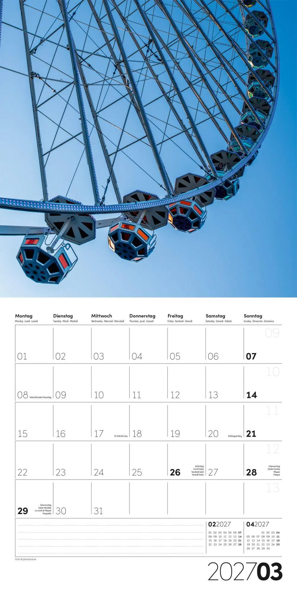 Bild: 9783838447377 | Die Farbe Blau Kalender 2027 - 30x30 - Art12 | GmbH | Kalender | 28 S.