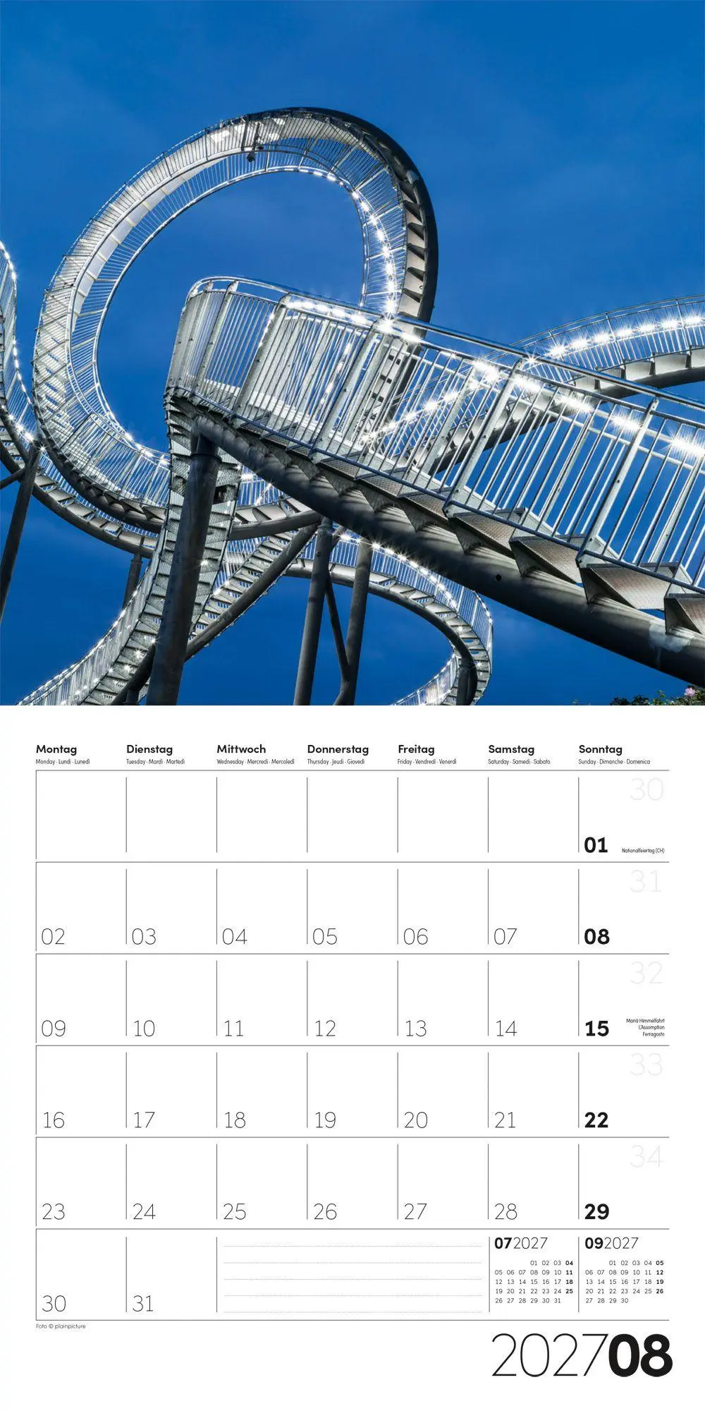 Bild: 9783838447377 | Die Farbe Blau Kalender 2027 - 30x30 - Art12 | GmbH | Kalender | 28 S.