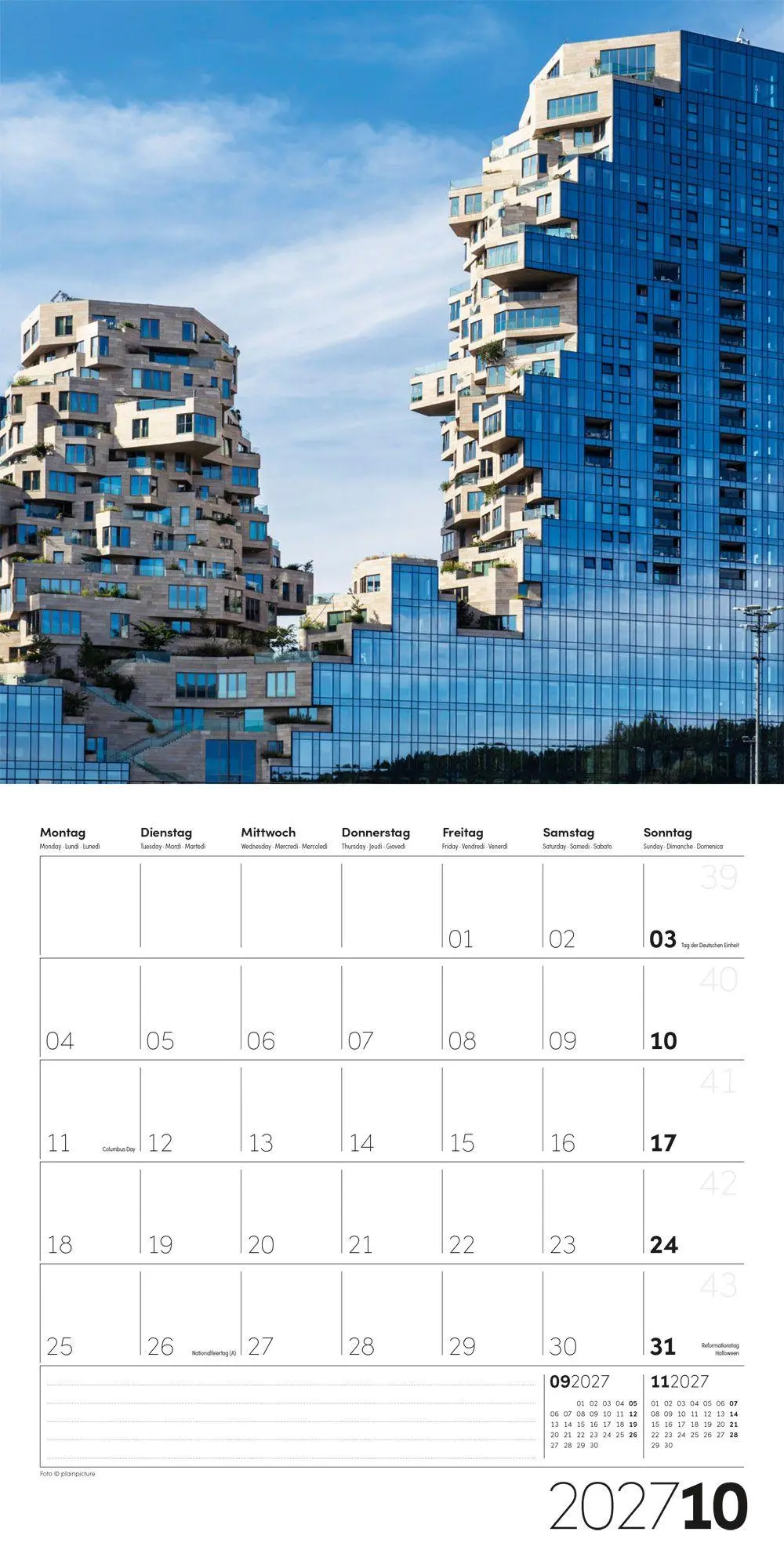 Bild: 9783838447377 | Die Farbe Blau Kalender 2027 - 30x30 - Art12 | GmbH | Kalender | 28 S.