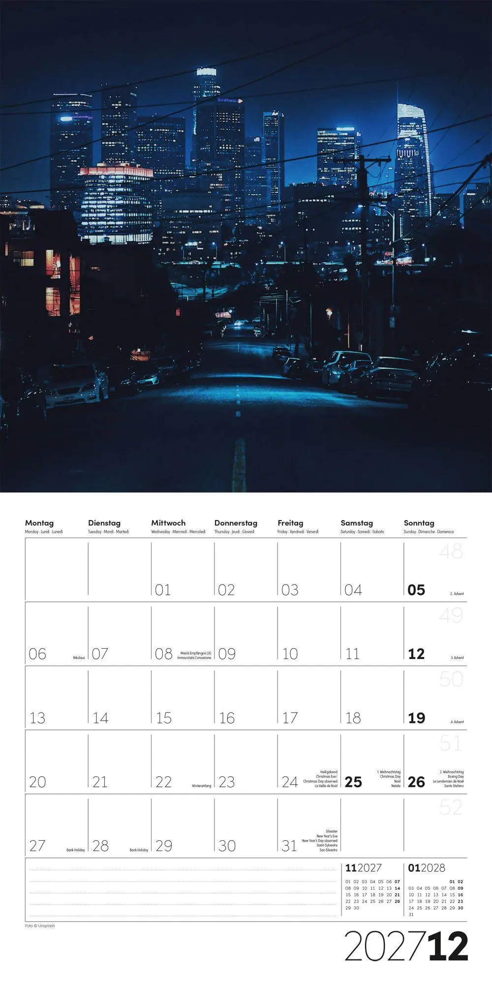 Bild: 9783838447377 | Die Farbe Blau Kalender 2027 - 30x30 - Art12 | GmbH | Kalender | 28 S.