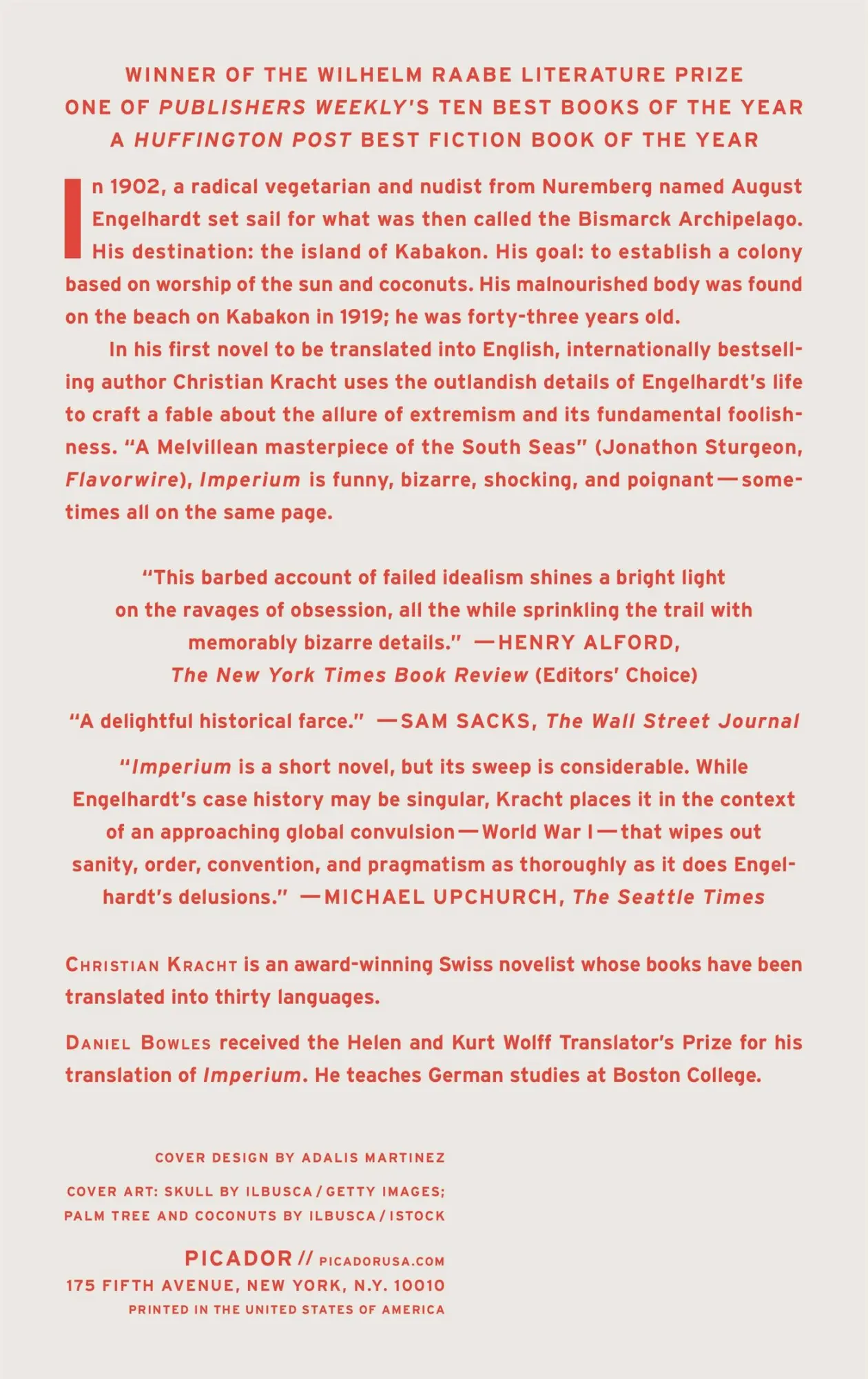 Rückseite: 9781250097477 | Imperium | Christian Kracht | Taschenbuch | Kartoniert / Broschiert