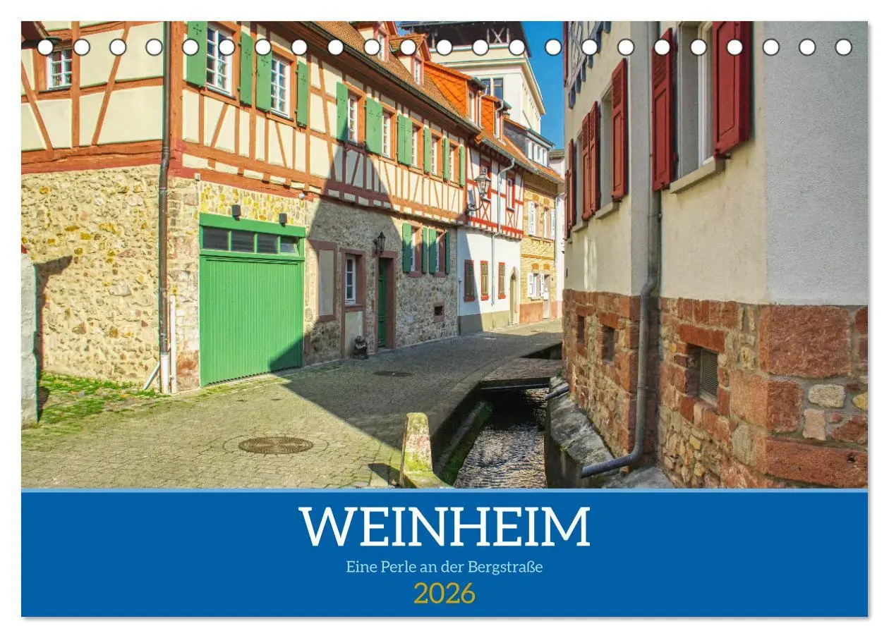 Cover: 9783457287477 | Weinheim - Eine Perle an der Bergstraße (Tischkalender 2026 DIN A5...