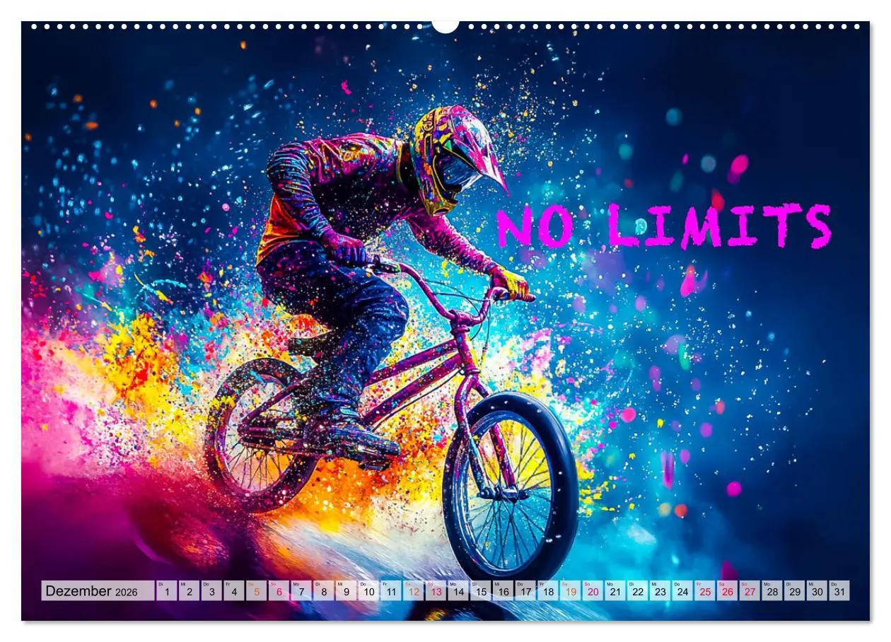 Bild: 9783457357477 | BMX - Coole Slogans (Wandkalender 2026 DIN A2 quer), CALVENDO...