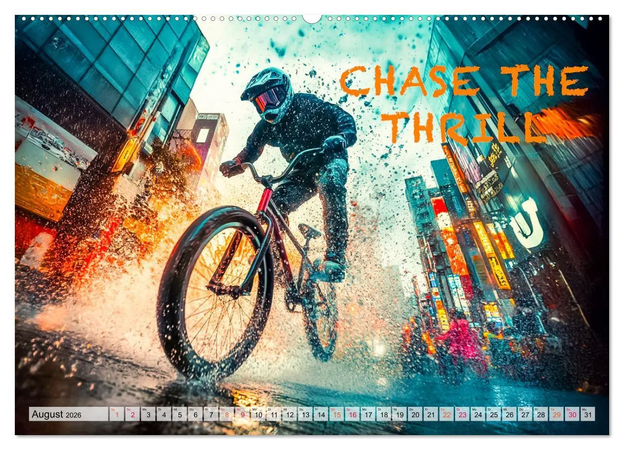 Bild: 9783457357477 | BMX - Coole Slogans (Wandkalender 2026 DIN A2 quer), CALVENDO...