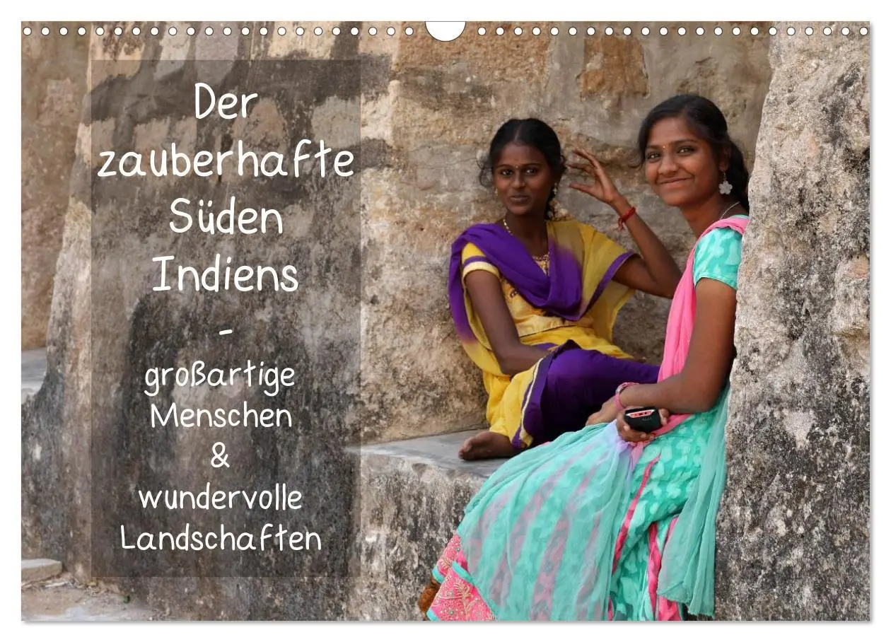 Cover: 9783457977477 | Der zauberhafte Süden Indiens (Wandkalender 2026 DIN A3 quer),...