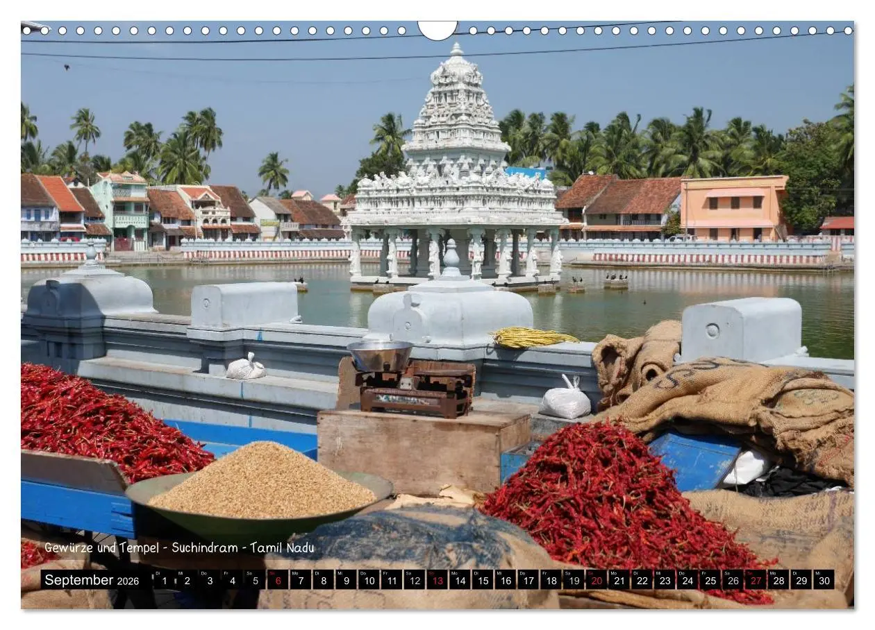 Bild: 9783457977477 | Der zauberhafte Süden Indiens (Wandkalender 2026 DIN A3 quer),...
