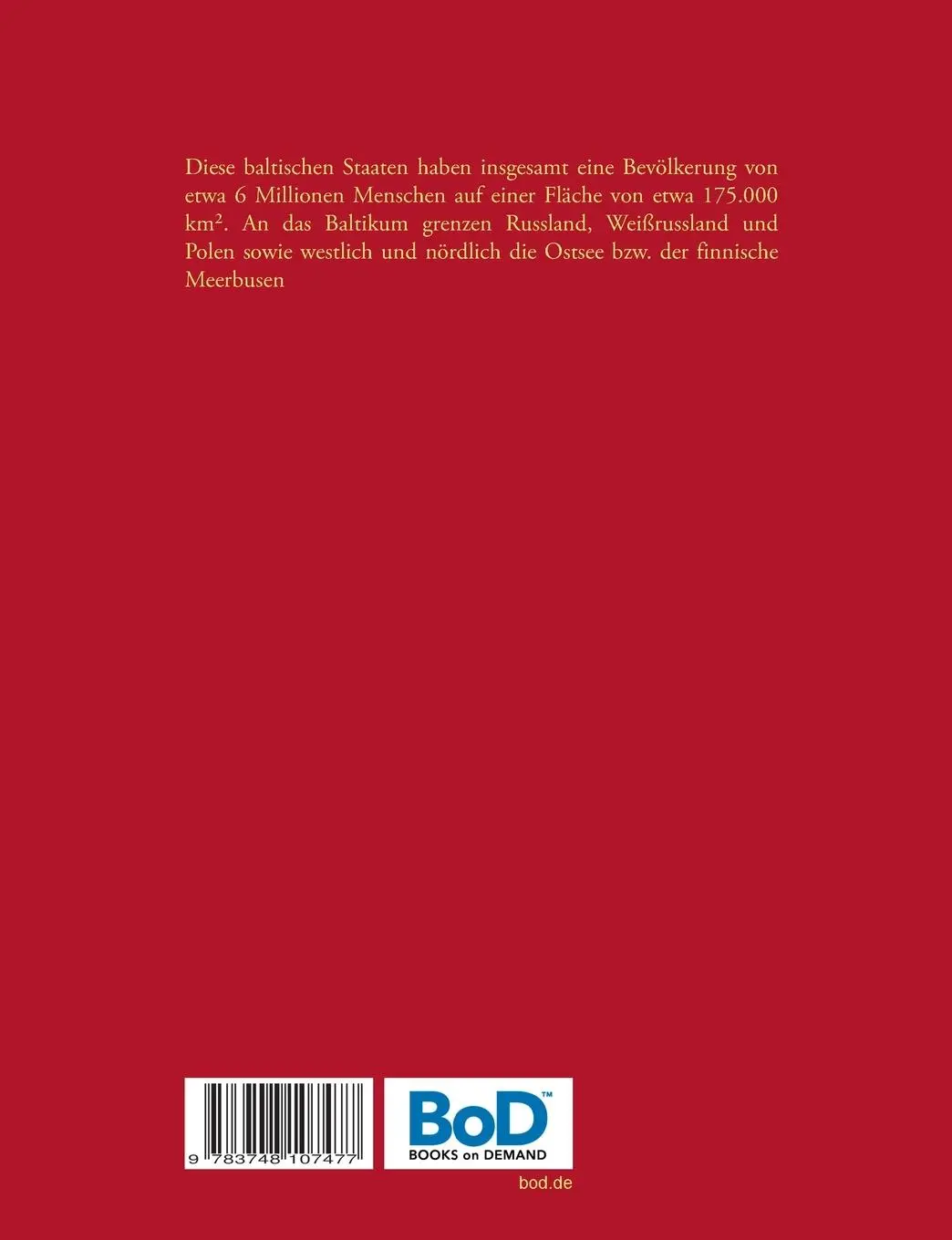 Rückseite: 9783748107477 | Reise über Polen durch das Baltikum | Gerhard Köhler | Taschenbuch