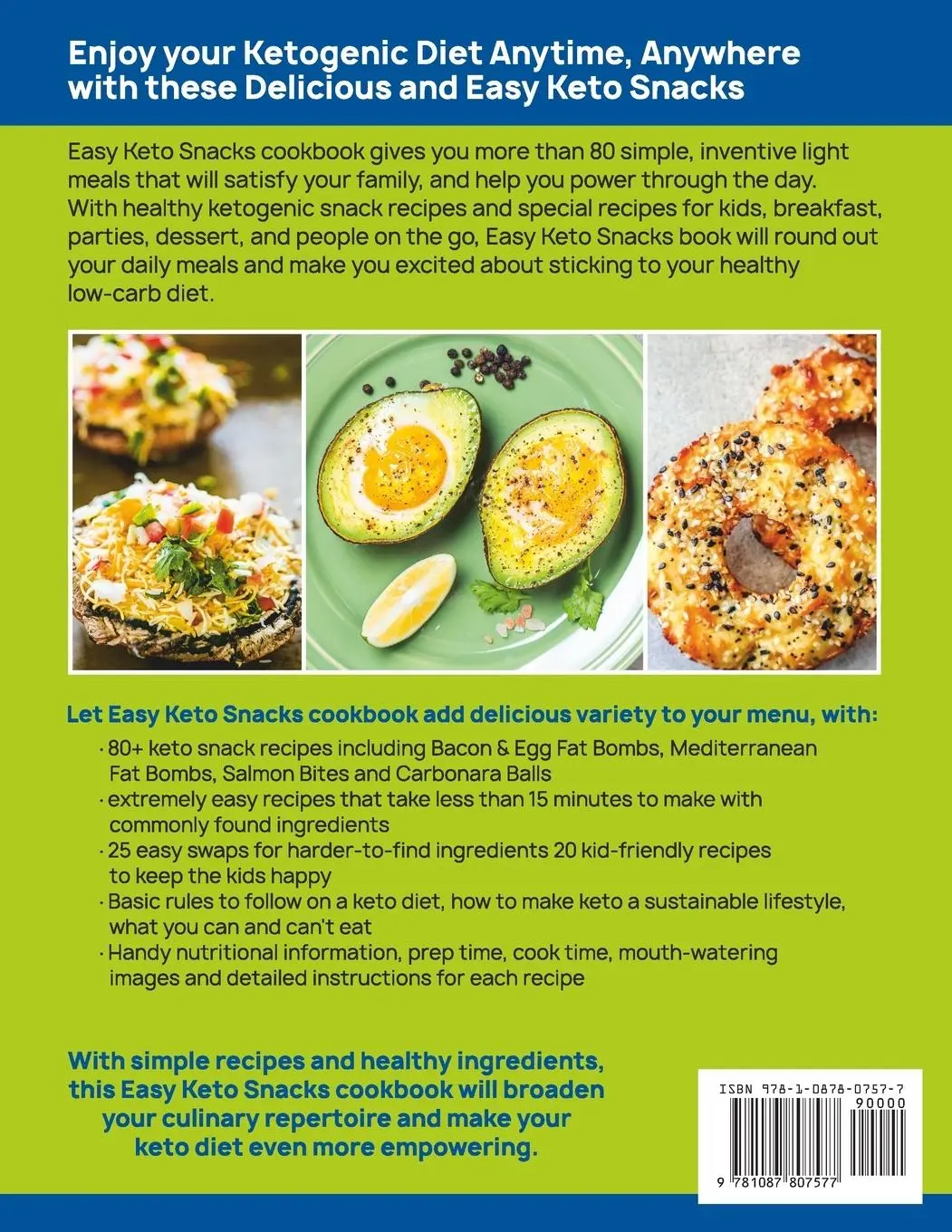 Rückseite: 9781087807577 | Easy Keto Snacks | Kaitlyn Donnelly | Taschenbuch | Englisch | 2019