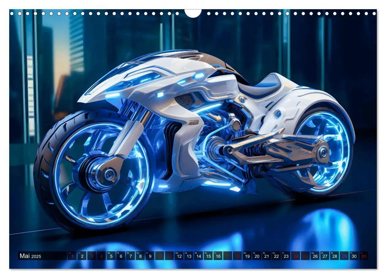 Bild: 9783383857577 | Dream Bikes - Motorräder aus der Zukunft (Wandkalender 2025 DIN A3...