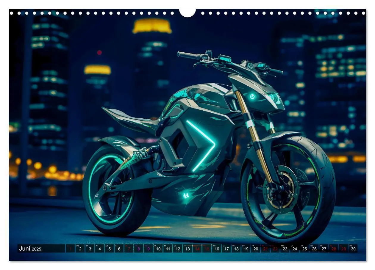 Bild: 9783383857577 | Dream Bikes - Motorräder aus der Zukunft (Wandkalender 2025 DIN A3...