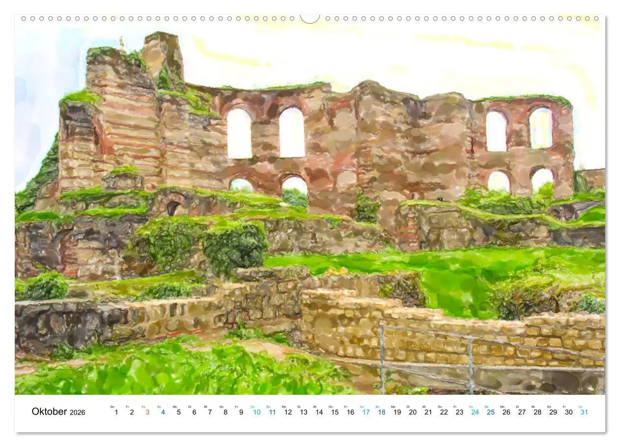 Bild: 9783457727577 | Trier - Illustrationen in Aquarell (Wandkalender 2026 DIN A2 quer),...