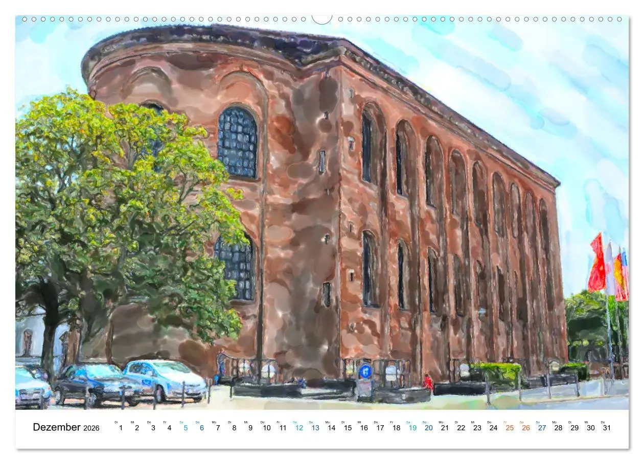 Bild: 9783457727577 | Trier - Illustrationen in Aquarell (Wandkalender 2026 DIN A2 quer),...