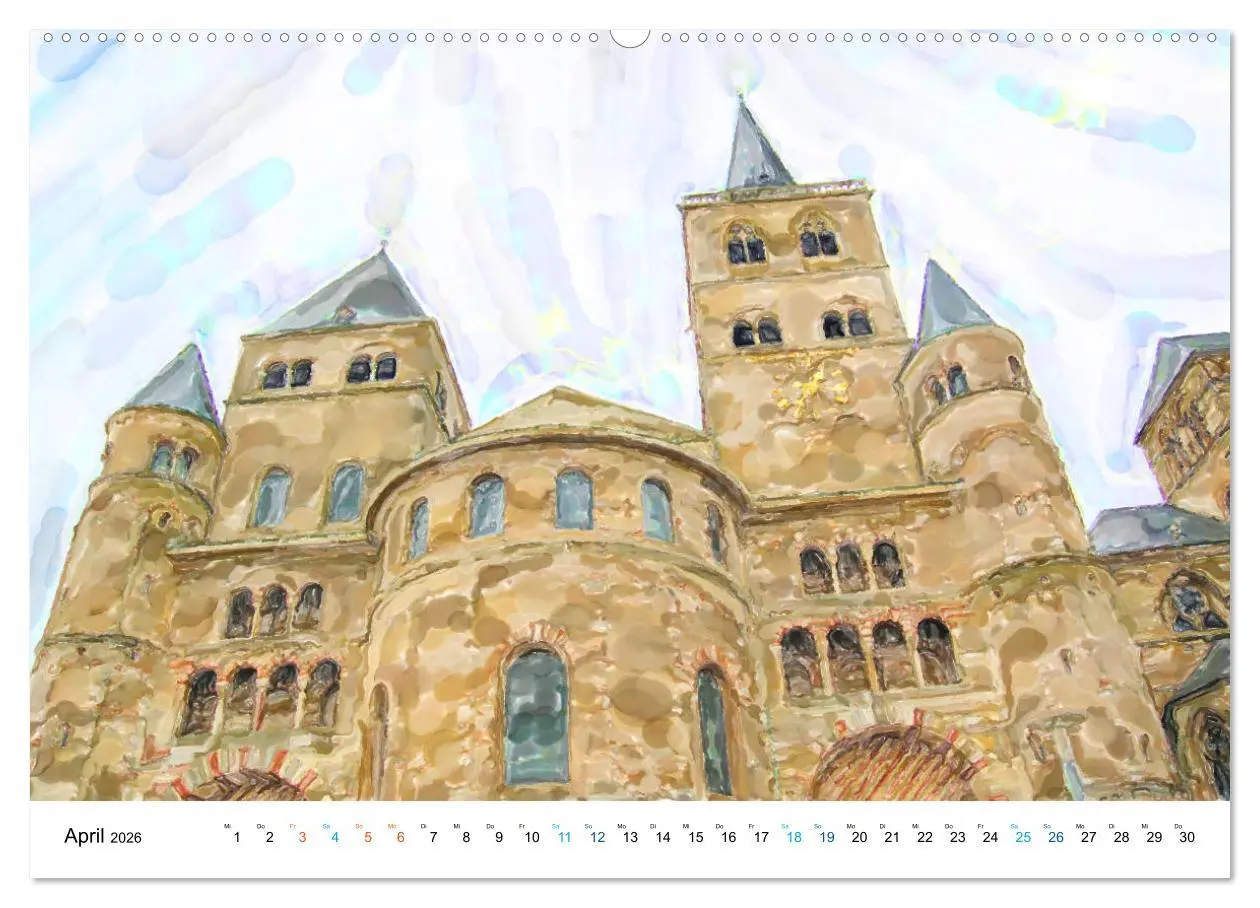 Bild: 9783457727577 | Trier - Illustrationen in Aquarell (Wandkalender 2026 DIN A2 quer),...