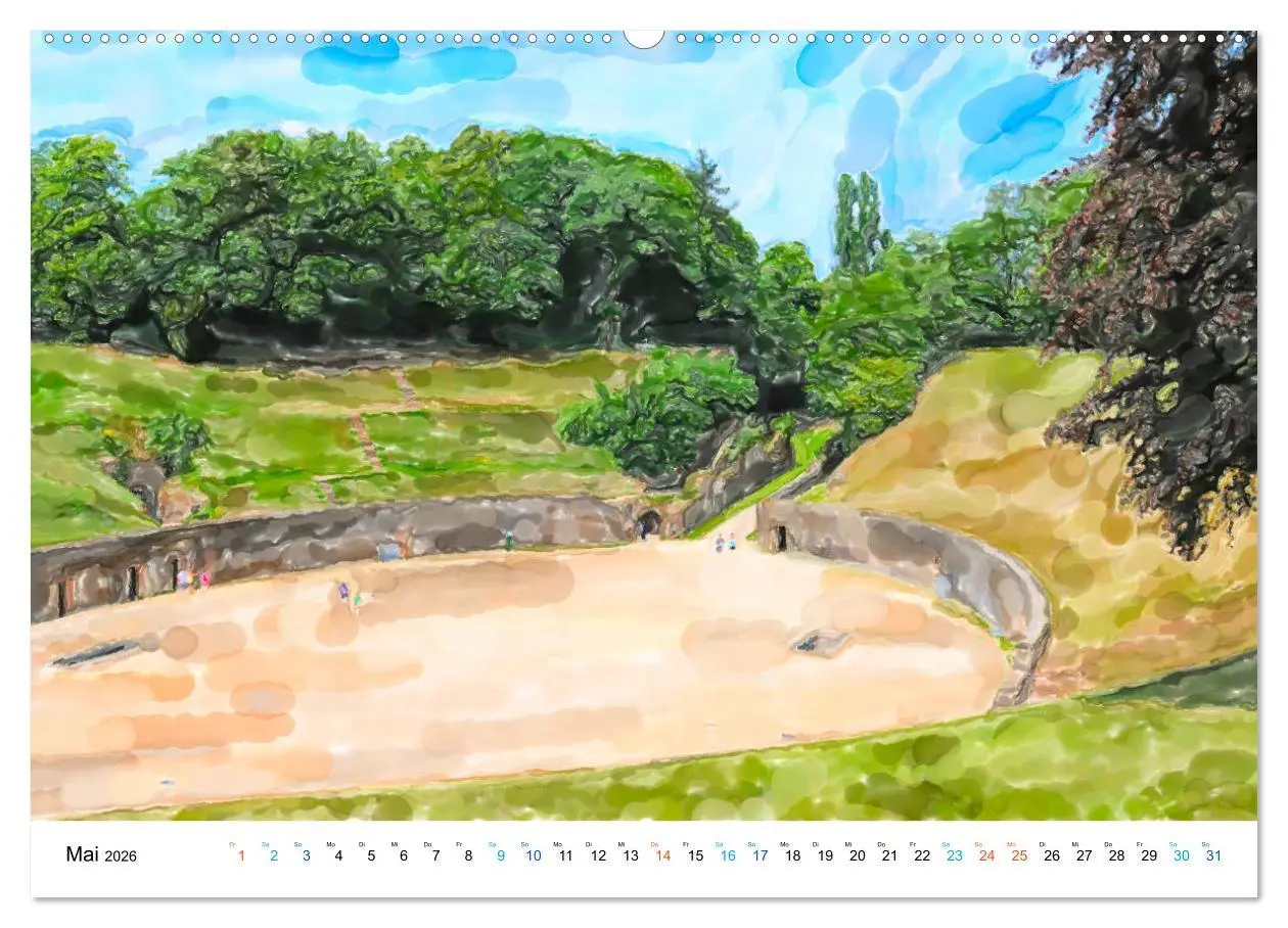 Bild: 9783457727577 | Trier - Illustrationen in Aquarell (Wandkalender 2026 DIN A2 quer),...