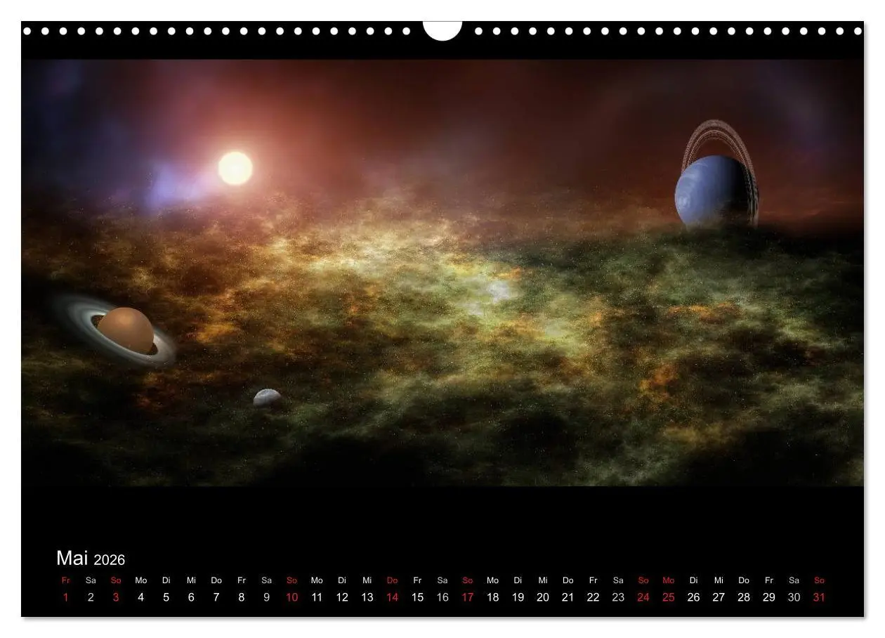 Bild: 9783457967577 | Kosmische Panoramen (Wandkalender 2026 DIN A3 quer), CALVENDO...