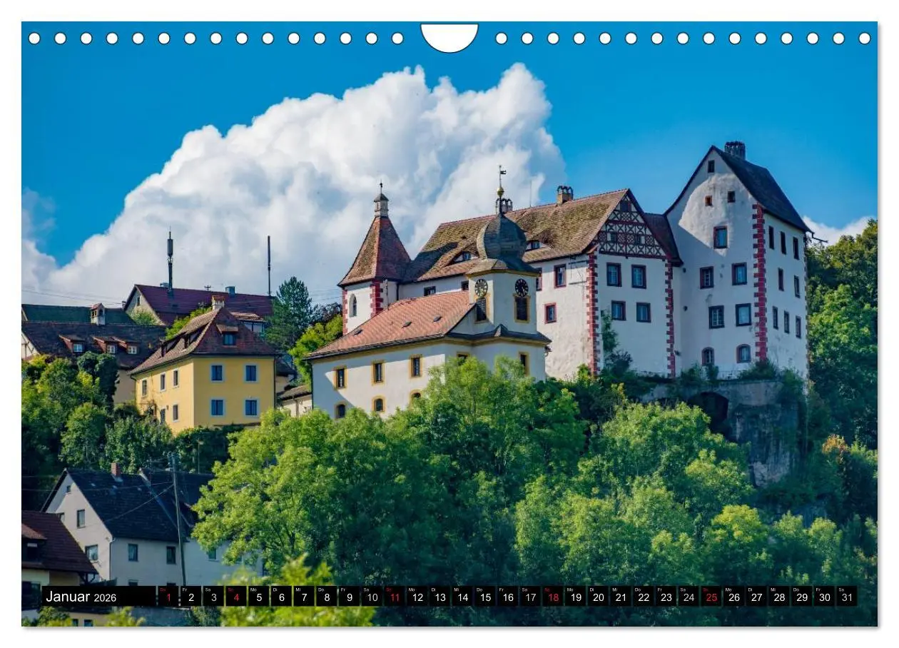 Bild: 9783516057577 | Unterwegs auf der fränkischen Burgenstraße (Wandkalender 2026 DIN...