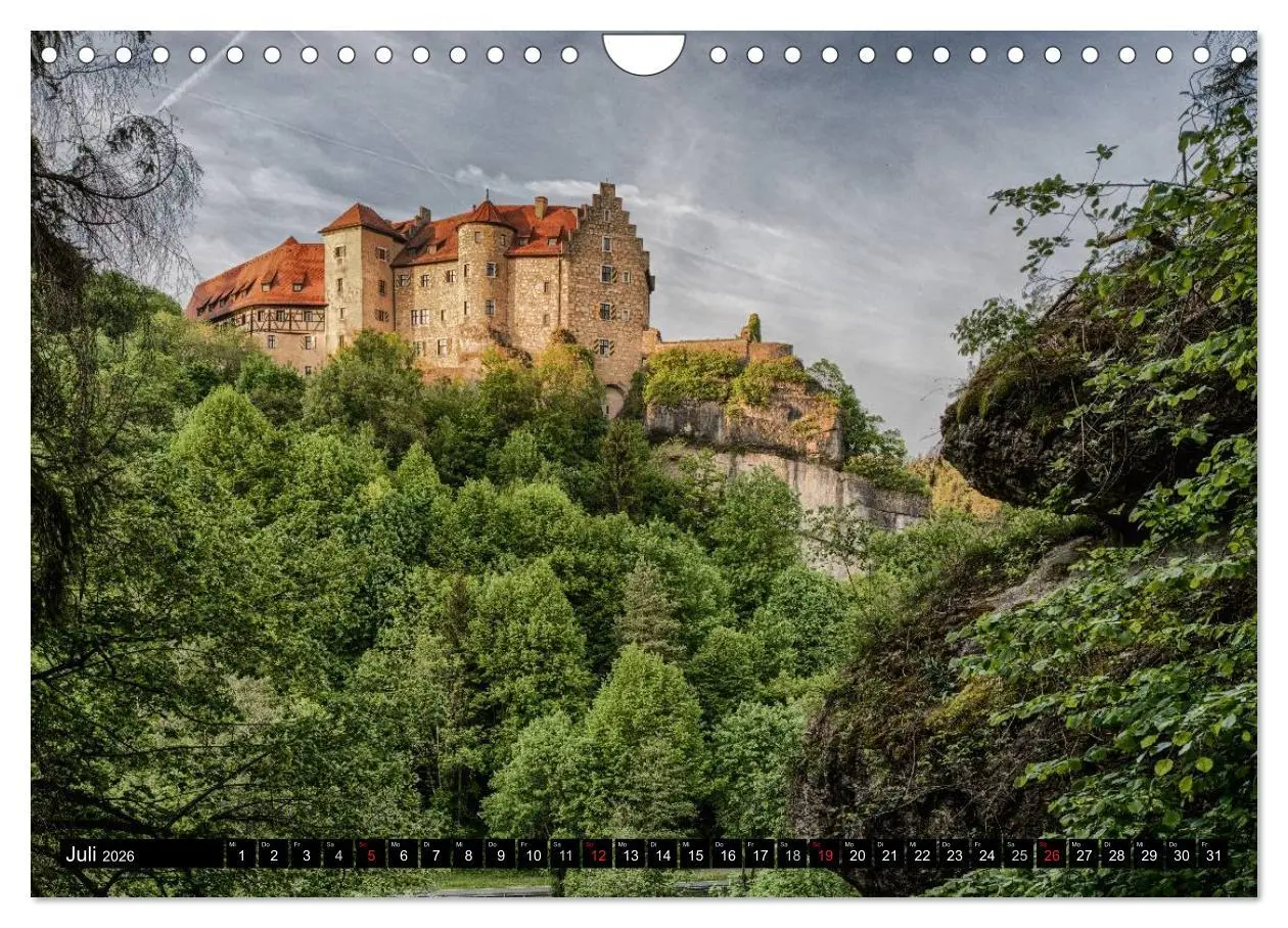 Bild: 9783516057577 | Unterwegs auf der fränkischen Burgenstraße (Wandkalender 2026 DIN...