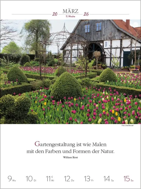 Bild: 9783731887577 | Literaturkalender Gartenlust 2026 | Verlag Korsch | Kalender | 54 S.