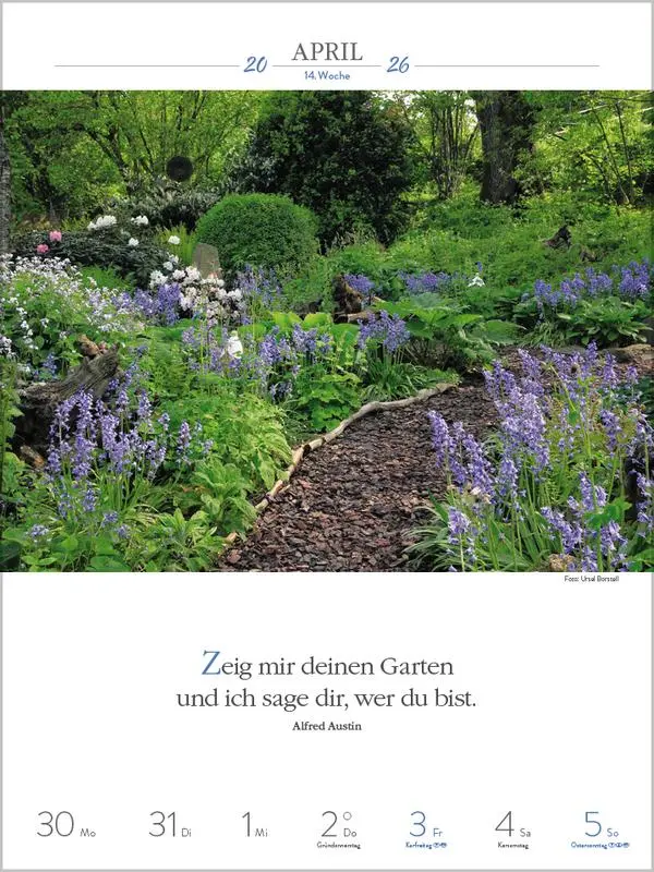 Bild: 9783731887577 | Literaturkalender Gartenlust 2026 | Verlag Korsch | Kalender | 54 S.