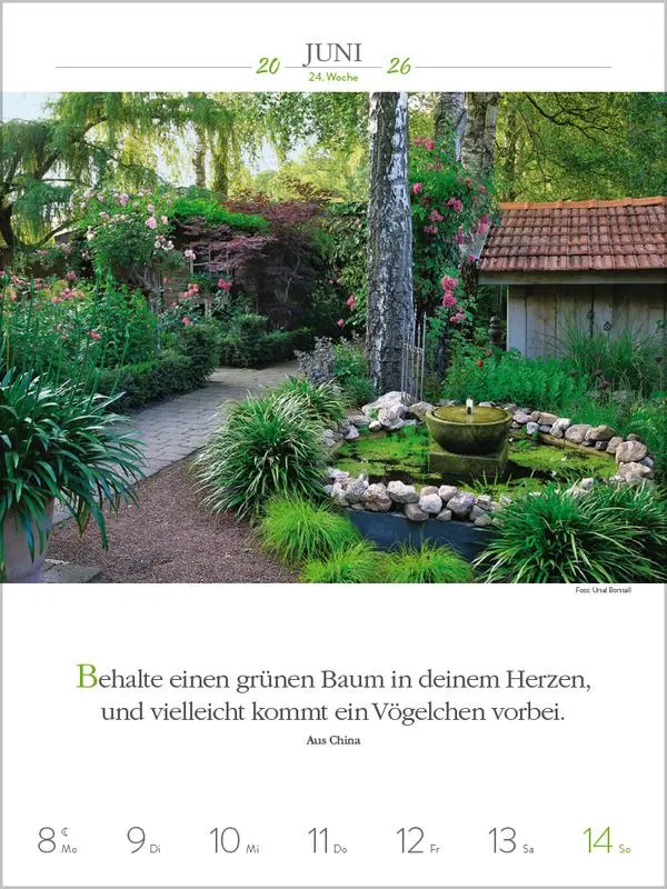 Bild: 9783731887577 | Literaturkalender Gartenlust 2026 | Verlag Korsch | Kalender | 54 S.