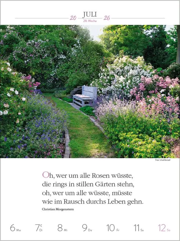 Bild: 9783731887577 | Literaturkalender Gartenlust 2026 | Verlag Korsch | Kalender | 54 S.