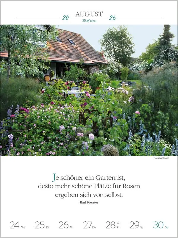 Bild: 9783731887577 | Literaturkalender Gartenlust 2026 | Verlag Korsch | Kalender | 54 S.