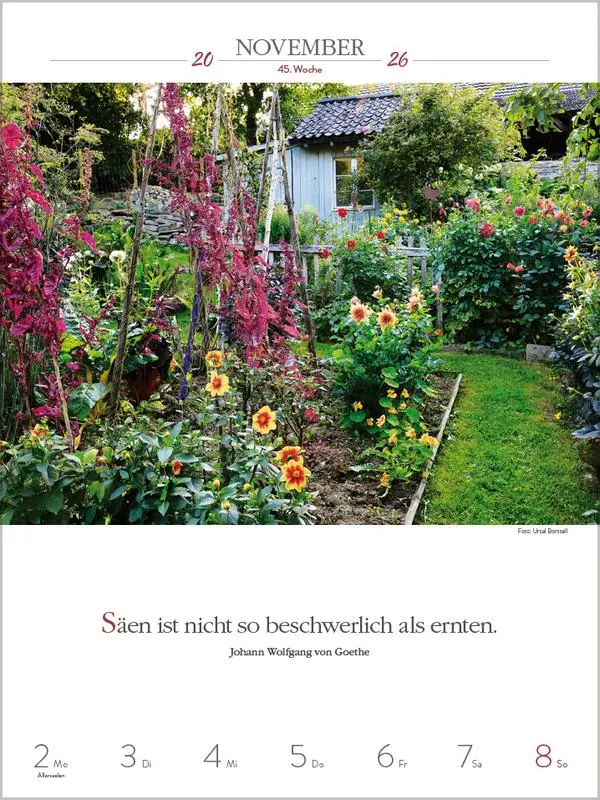 Bild: 9783731887577 | Literaturkalender Gartenlust 2026 | Verlag Korsch | Kalender | 54 S.