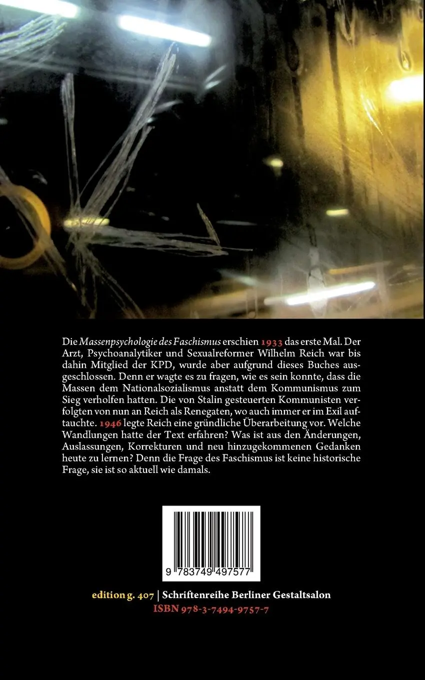 Rückseite: 9783749497577 | Wilhelm Reichs Massenpsychologie des Faschismus | Stefan Blankertz