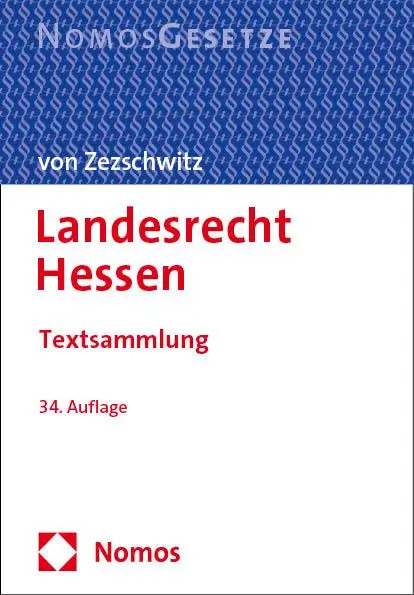 Cover: 9783756017577 | Landesrecht Hessen | Textsammlung | Friedrich Von Zezschwitz | Buch