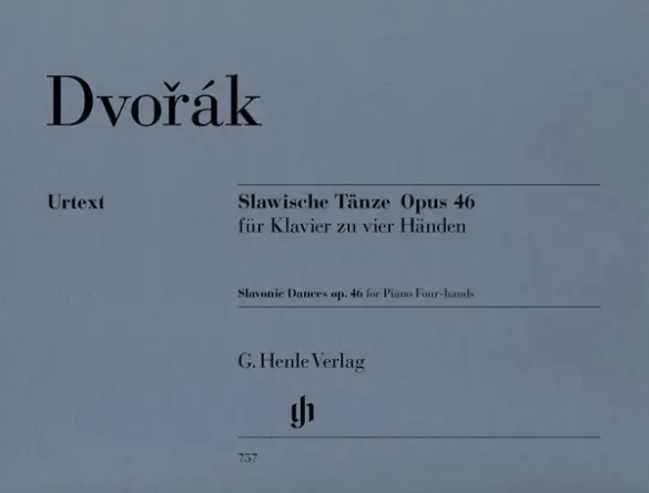 Cover: 9790201807577 | Slawische Tänze op. 46 | für Klavier zu vier Händen | Antonín Dvorák