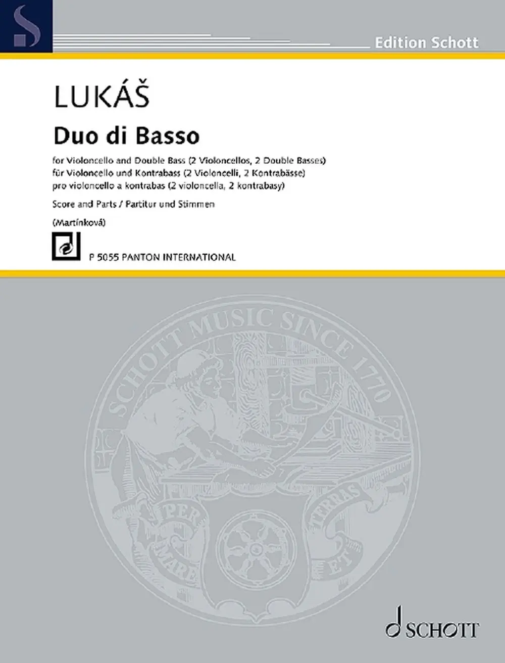 Cover: 9790205007577 | Duo di Basso | Zdenek Lukas | Buch | Schott Music | EAN 9790205007577
