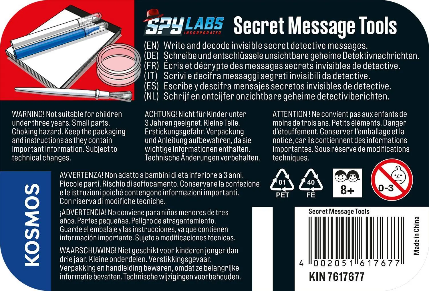 Bild: 4002051617677 | Spy Labs Secret Message Tool INT | Detektiv-Set | Spiel | 617677