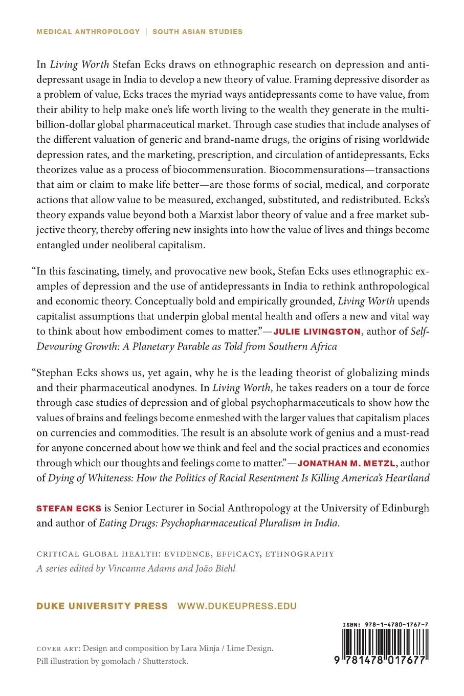 Rückseite: 9781478017677 | Living Worth | Value and Values in Global Pharmaceutical Markets