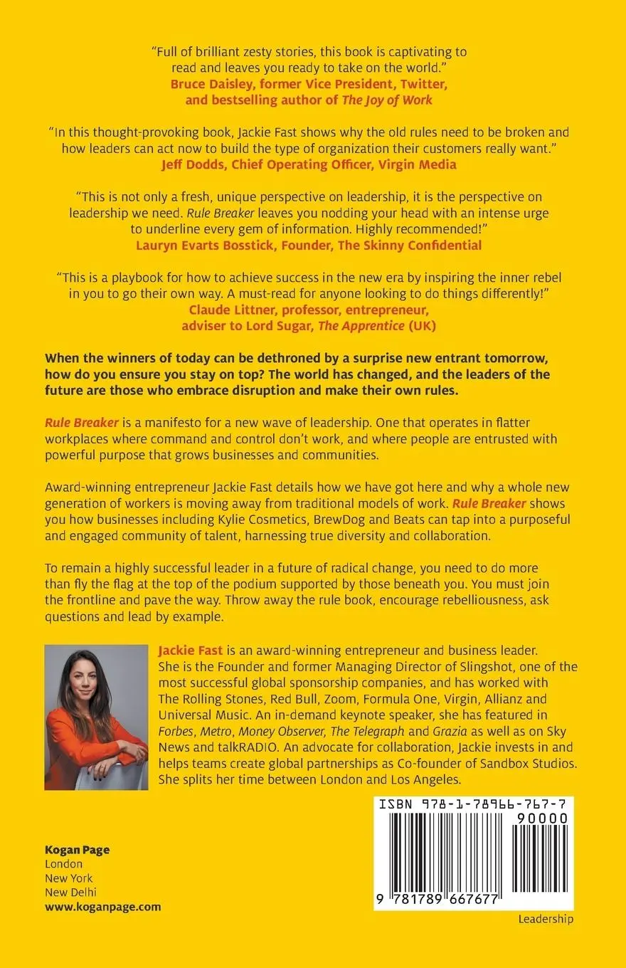 Rückseite: 9781789667677 | Rule Breaker | Rebellious Leadership for the Future of Work | Fast