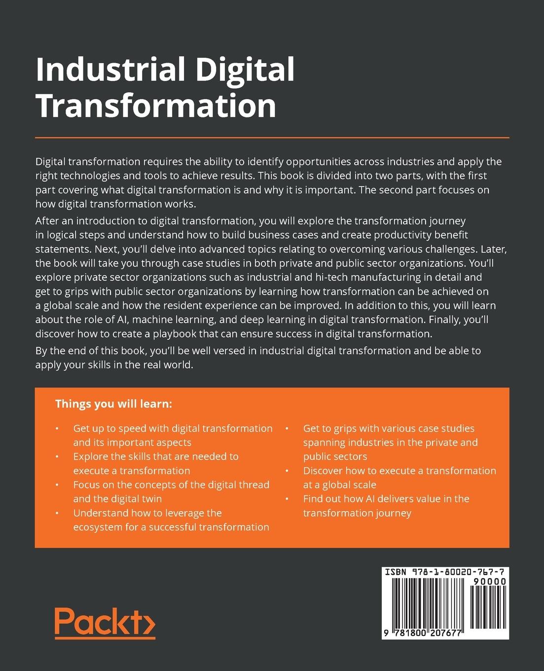Rückseite: 9781800207677 | Industrial Digital Transformation | Shyam Varan Nath (u. a.) | Buch