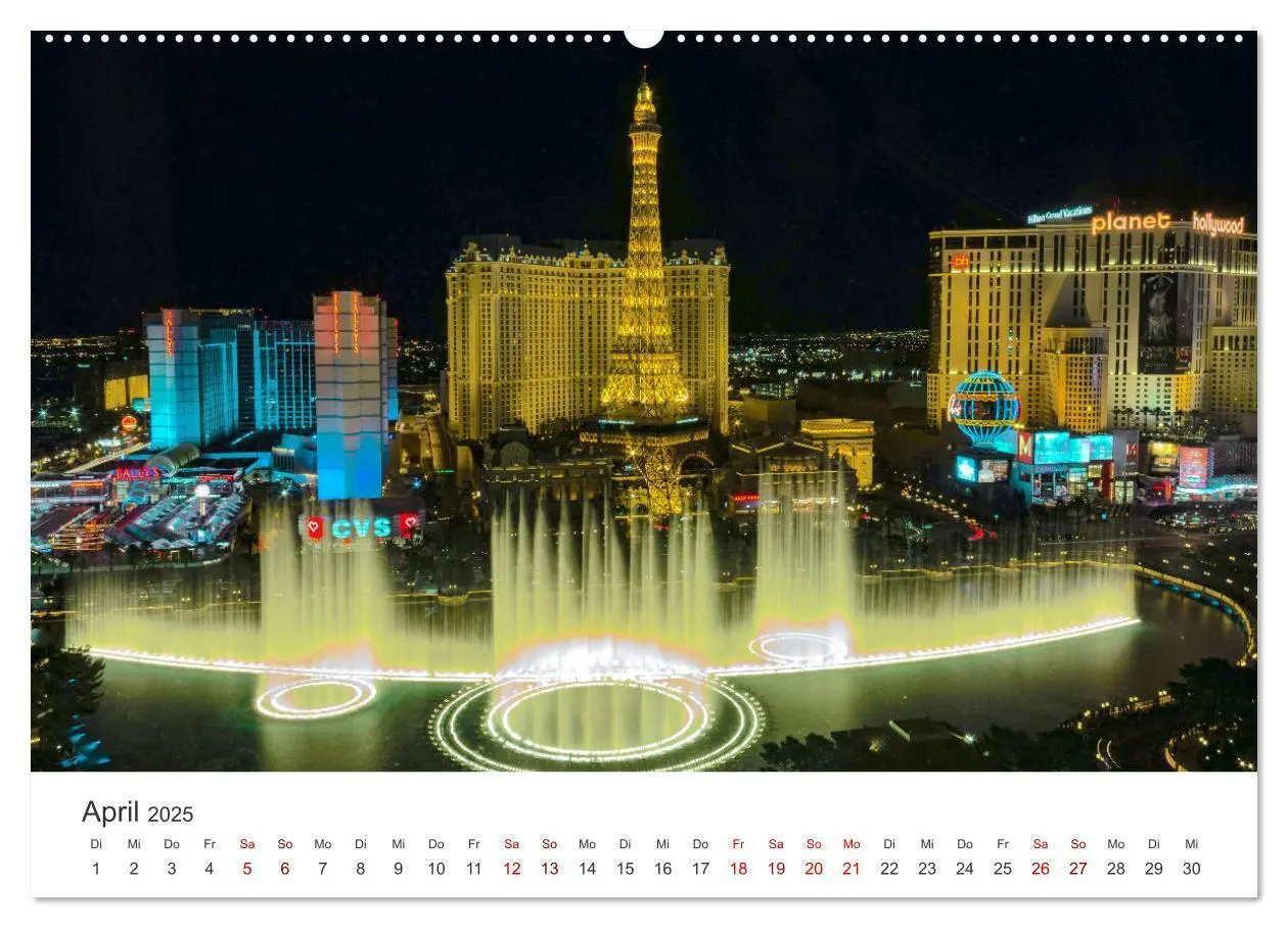 Bild: 9783435007677 | Las Vegas - Spiel, Spaß und Glück (Wandkalender 2025 DIN A2 quer),...