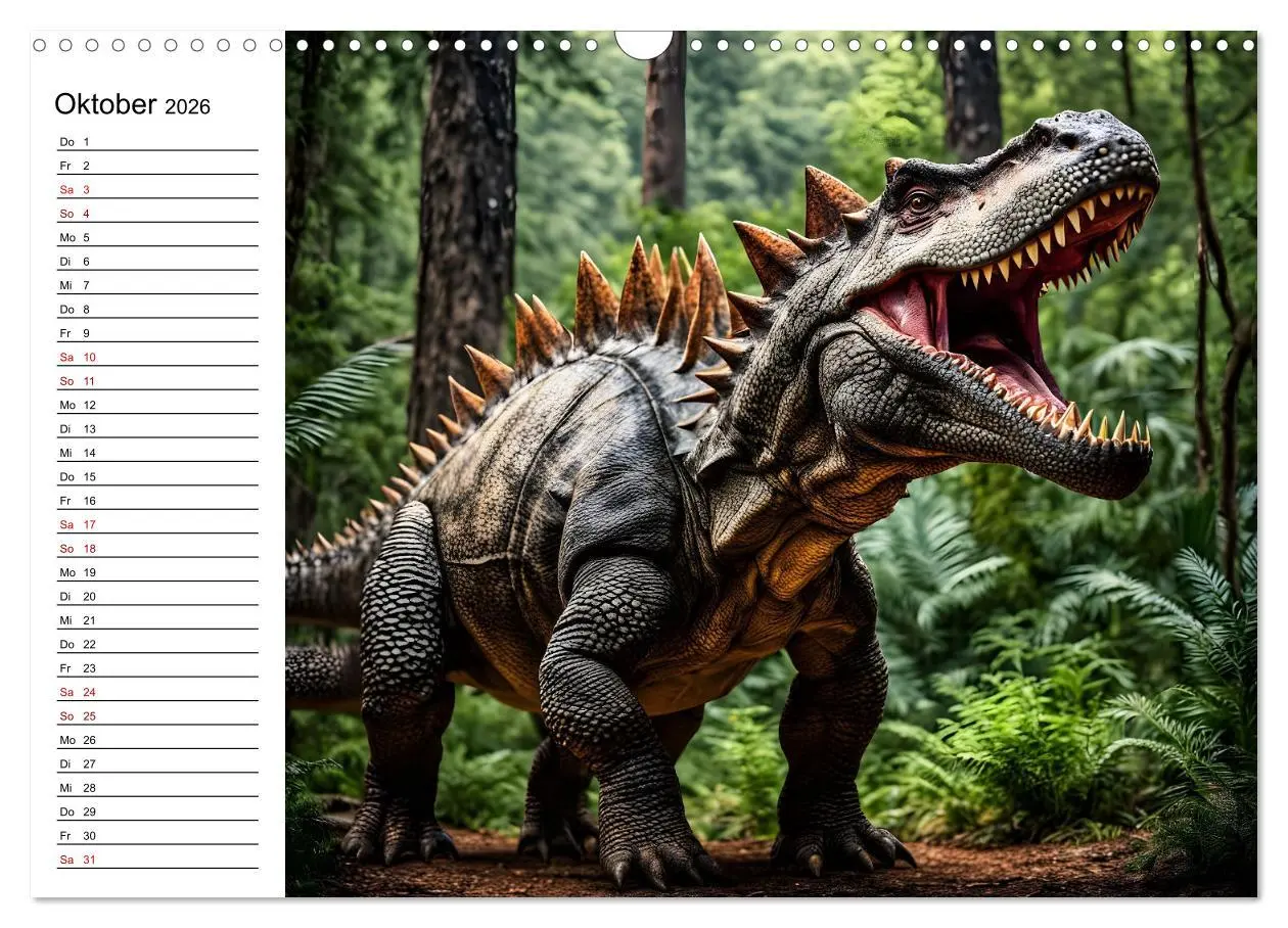 Bild: 9783457267677 | Urzeit erwacht - Ein Jahr mit den Dinosauriern (Wandkalender 2026...