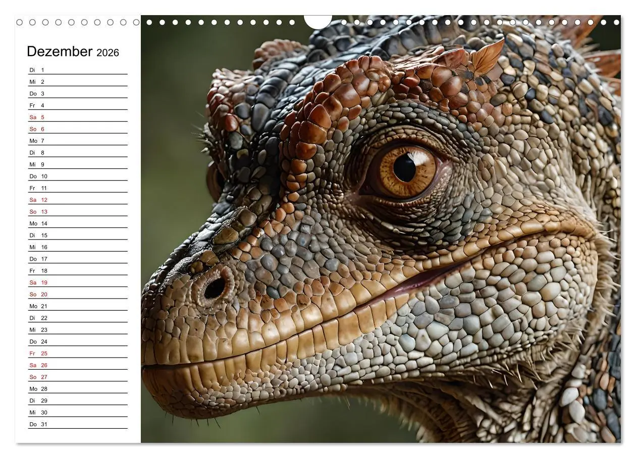 Bild: 9783457267677 | Urzeit erwacht - Ein Jahr mit den Dinosauriern (Wandkalender 2026...