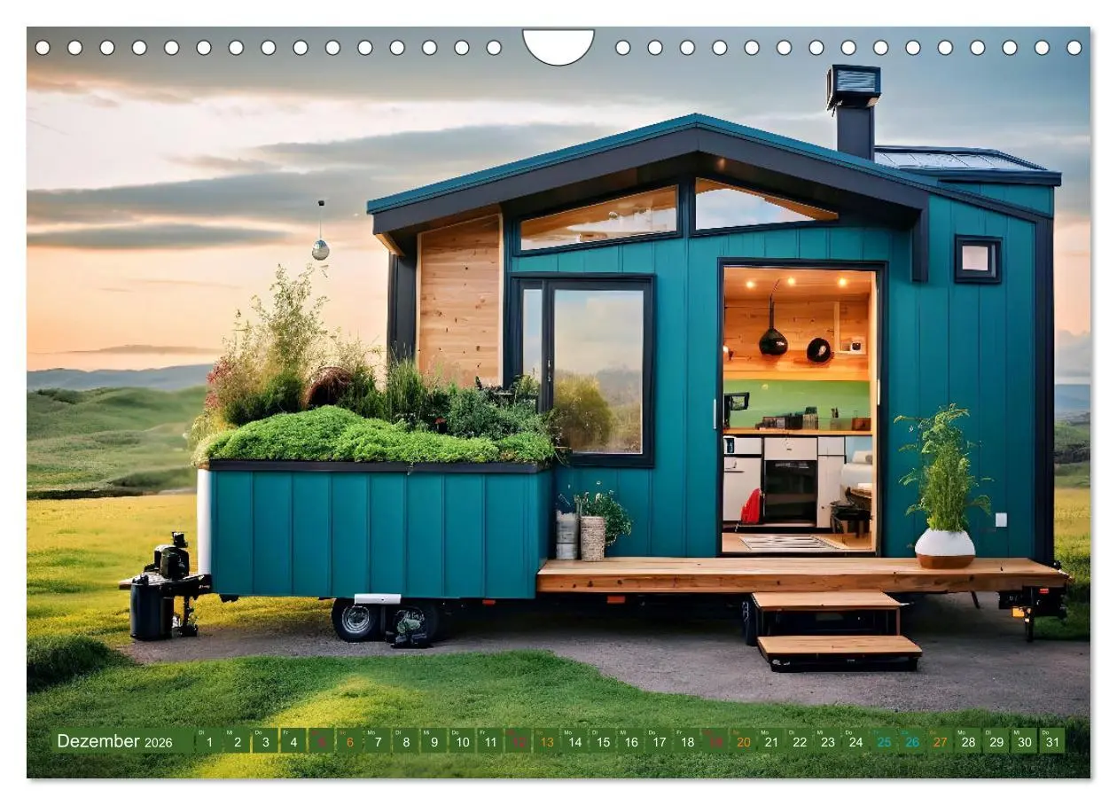 Bild: 9783457337677 | Tiny Houses - wohnen auf kleinstem Raum (Wandkalender 2026 DIN A4...