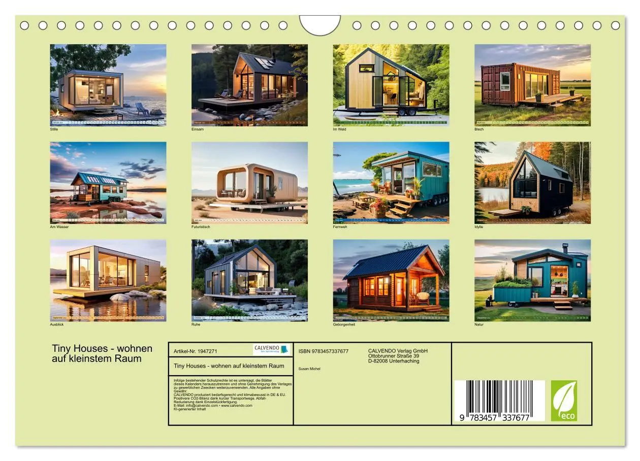Bild: 9783457337677 | Tiny Houses - wohnen auf kleinstem Raum (Wandkalender 2026 DIN A4...