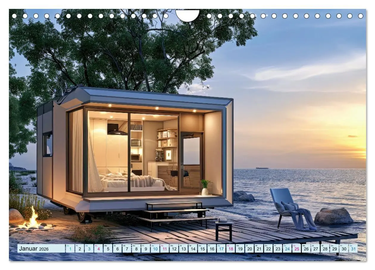 Bild: 9783457337677 | Tiny Houses - wohnen auf kleinstem Raum (Wandkalender 2026 DIN A4...