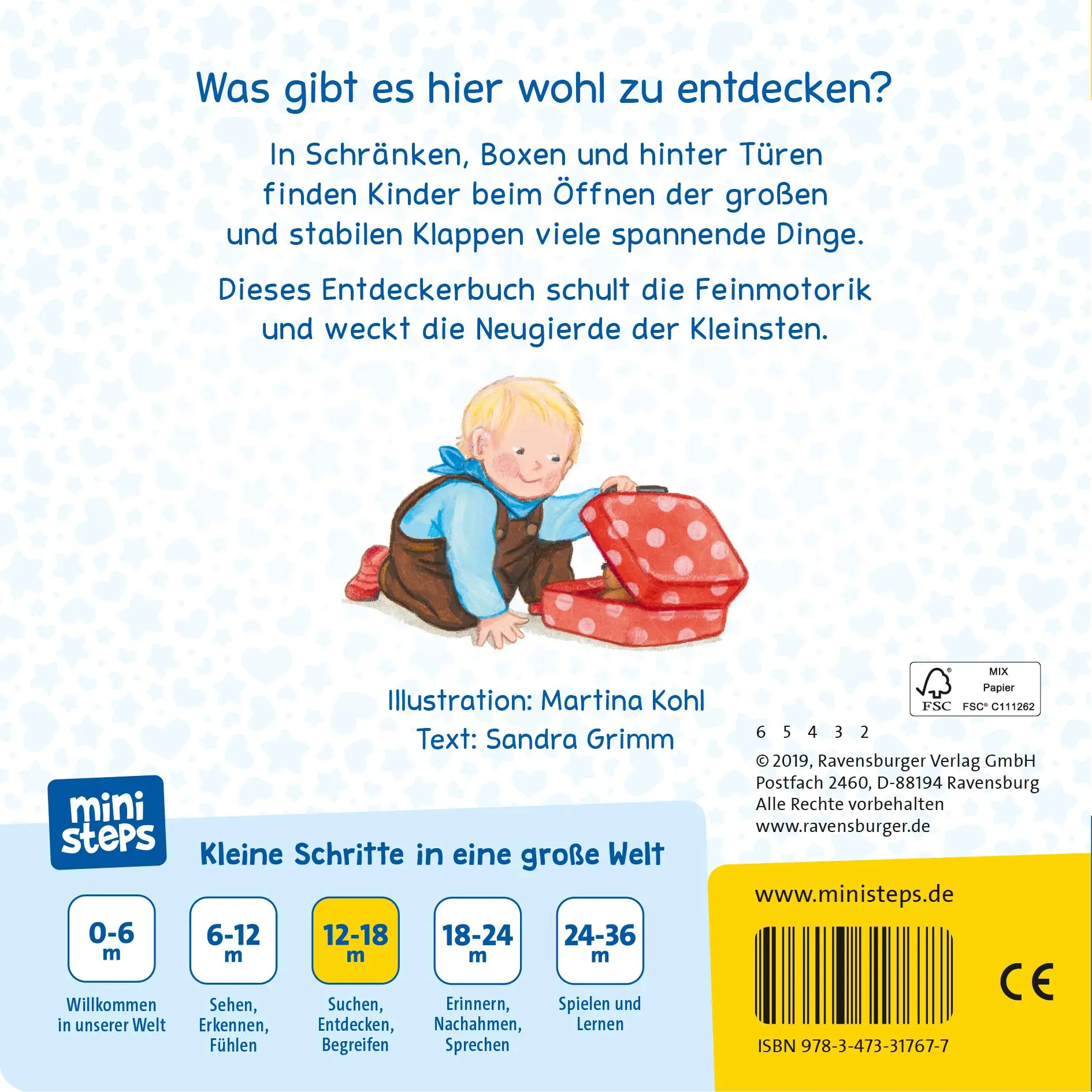 Rückseite: 9783473317677 | ministeps: Mach mal auf und schau mal rein | Sandra Grimm | Buch