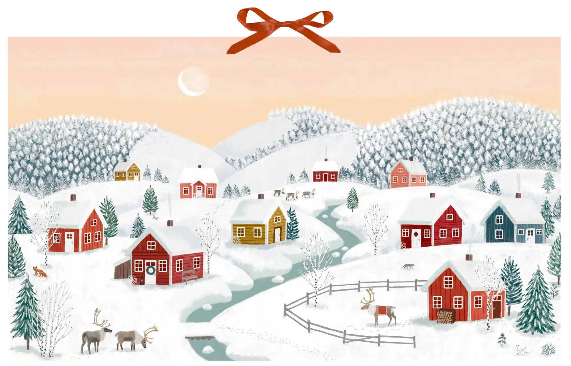 Cover: 4050003957777 | Wand-Adventskalender - Winterhäuser | Tina Schulte | Kalender | 1 S.