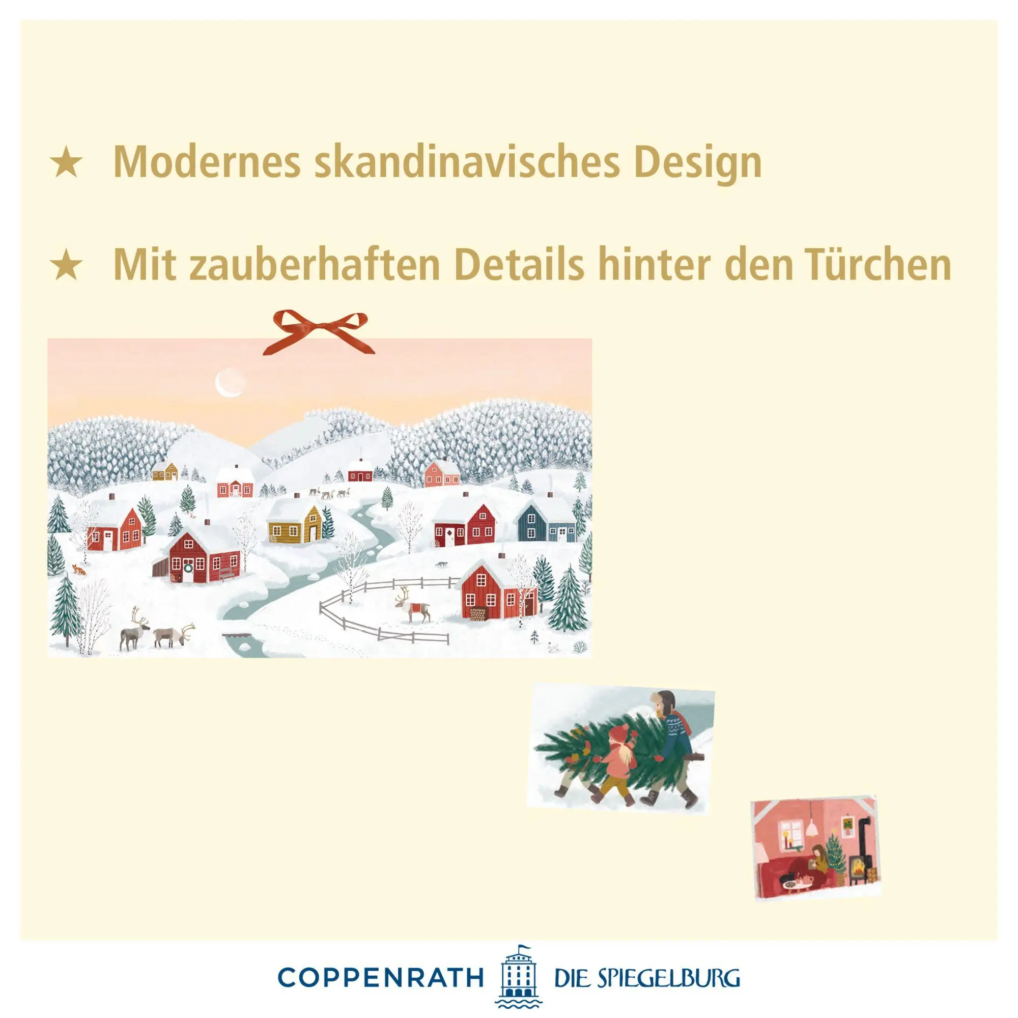 Bild: 4050003957777 | Wand-Adventskalender - Winterhäuser | Tina Schulte | Kalender | 1 S.