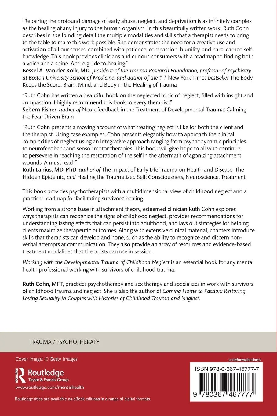 Rückseite: 9780367467777 | Working with the Developmental Trauma of Childhood Neglect | Ruth Cohn